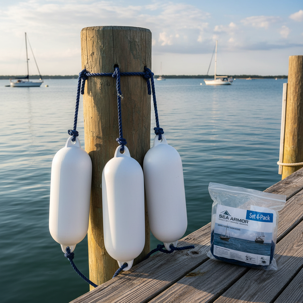Heavy-Duty Boat Fender Dock Bumper Set (4-Pack)
